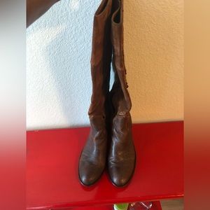 Copper Franco suede Sarto boots.